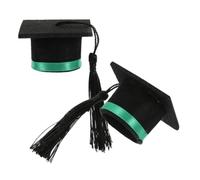 BESPORTBLE Bouchon de Bouteille de Vin pour Remise de Diplôme, Chapeau Vert | Feutre Léger, Mini Couvre-bouteille, Usage Fête de Diplôme, Décor Boisson et Célébrations