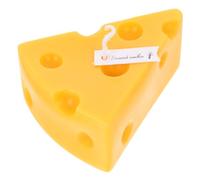 BESPORTBLE Bougie parfumée au fromage en paraffine jaune, coffret cadeau créatif, accessoire photo, pour hôtel et autres occasions