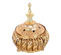 BESPORTBLE Brûleur d’Encens Oriental en Métal Motif Dentelle, Brûle-Parfum Décoratif pour Purifier l’Air, Décoration Maison