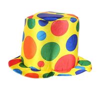 BESPORTBLE Chapeau de Clown Amusant et Décoratif en Tissu Fil D'acier Confortable pour Fête et Performance sur Scène, Accessoire Chic et Drôle