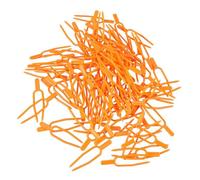 BESPORTBLE Clips de Support pour Melon Vines en Plastique Orange 150 pièces, Clip de réparation agricole pour tiges, Fourchette de Plantation pour Jardin