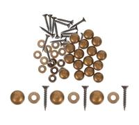 BESPORTBLE Clous à Tête Plate en Cuivre pour Meubles en Verre et Miroirs Lot de 16 Vis Autotaraudeuses Production de Précision pour Panneaux en Bois