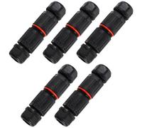 BESPORTBLE Connecteurs de Câble Étanches IP68 en Nylon Lot de 5 0,5mm² à 2mm² Adaptateur pour Presse-Étoupes Connecteur de Câble pour Fontaine d’Eau et Luminaire Extérieur