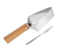 BESPORTBLE Coupe-pastèque en acier inoxydable avec fourchette, outil de coupe de fruits pour pastèque, fruits et légumes pour couper et servir des dés