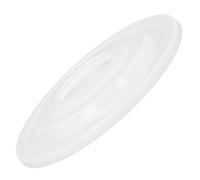 BESPORTBLE Couvercle de Poubelle Rond 40 Cm en Plastique Blanc, Couvercle de Rechange Étanche pour Seau de 40 Litres, Accessoire Poubelle Extérieur pour Jardin et Bureau