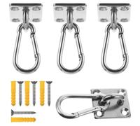 BESPORTBLE Crochet de Balançoire en Métal Inoxydable pour Chaise Suspendue | Acier Inoxydable Argenté, Remplacement Simple et Usage Sûr, pour Accessoires Balançoire et Fixation Pratique