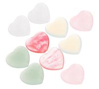 BESPORTBLE Cœurs de Cristal Cœur de Cristal sans Trou Lot 10 Pièces Noël | Décoration en Cristal pour Table et Emballage Présent, Lot Artisanal pour Bracelets et Plantes