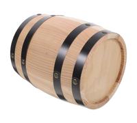 BESPORTBLE Décor de Tonneau en Bois Artisanal Ambiance Bavaroise pour Bar | Tonneau à Vin pour Bar, Khaki, Bois, Rangement de Bouteilles et Petits Objets, Charme Rustique