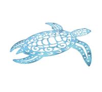BESPORTBLE Décoration Murale Sculpture Murale Ornement Suspendu Tortue en Fer Bleu Résistant et Décoratif Vintage Unique et Artistique pour Jardin et Intérieur