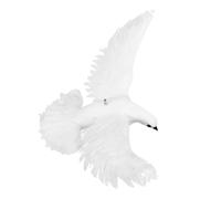 BESPORTBLE Décoration Oiseau Artificiel Pigeon Réaliste Ornement Colombe de Paix Voleur pour Jardin et Maison Modèle Faux Pigeon avec Plumage Naturel Accessoire Décoratif Extérieur Intérieur