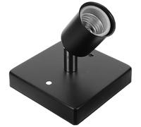 BESPORTBLE Douille D'ampoule E27 Compatible Large en Céramique Résistante à Haute Température Pied de Lampe en Fer Installation Facile pour Espace Commercial et Résidentiel