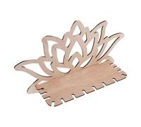 BESPORTBLE Étagère Murale Flottante en Bois Forme Fleur Lotus Beige Design Creux pour Décoration Intérieure Salon et Création D'effets de Lumière Élégants