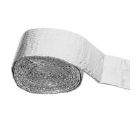 BESPORTBLE Film Réfléchissant Isolation Thermique à Bulles Double Face 6 Pouces X 25 Pieds, Aluminium Laminé Argent, Rouleau Isolant pour Fenêtres et Maison, Barrière Thermique