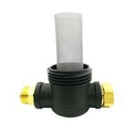 BESPORTBLE Filtre à Eau avec Raccord EU Noir pour Nettoyeur Haute Pression | Tuyau D’arrosage et Pompe, Grille Permanente en Plastique et Métal, Usage Maison en Zone Isolée ou Puits