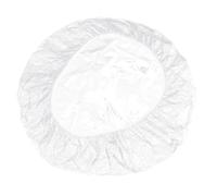 BESPORTBLE Housse de Table Ronde en Pvc Élastique, Résistante à L'huile la Poussière, Protection Stable pour Tables de Terrasse en Extérieur Lors D'activités de Loisirs