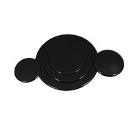 BESPORTBLE Jeu de Chapeaux de Brûleur pour Cuisinière à Gaz Couvercles Décoratifs de Brûleur de Rechange pour Plaque de Cuisson Protection de Cuisinière