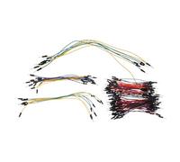 BESPORTBLE Kit de 130 Fils de Connexion Mâle-Femelle pour Plaque D’essai, Câbles de Démarrage Auto, Fil de Pontage Solide pour Bricolage Électronique, Adapté aux Expériences et Circuits