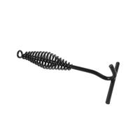 BESPORTBLE Lève-Couvercle pour Cocottes en Fonte 20cm en Fer Noir | Poignée Spiralée, Résistance à Haute Température, Rangement Facile, pour Camp Cookware et Foyers Extérieurs