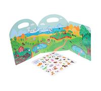 BESPORTBLE Livre D'autocollants Éducatif Léger et Portable pour Garçon et Filles en Papier Couché et Cadeau de Fête pour Préscolaire