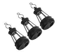 BESPORTBLE Lot de 3 Mini Lanternes Solaires à Suspendre en Plastique Petite Taille 4,8x8,5 Cm Lampe de Jardin Solaire LED Capteur Crépusculaire Automatique Veilleuse Lanterne pour Décoration