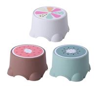 BESPORTBLE Lot de 3 Tabourets pour Garçon et Filles Motif Fruits, Antidérapants, Empilables, Hauteur Adaptée, Coloris Aléatoire, pour Salle à Manger, Salle de Bain et Usage Couleur Aléatoire