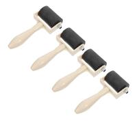 BESPORTBLE Lot de 4 Rouleaux en Caoutchouc pour Impression, Rouleaux D'estampage Faciles à Ranger, Application Uniforme de Peinture, pour Garçon et Filles en Loisirs Créatifs