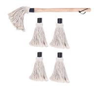 BESPORTBLE Lot de 6 set de Brosses à Barbecue Remplaçables Tête en Coton Pinceau de Cuisson Pratique pour Huile et Sauce Accessoires de Barbecue Multifonctions pour Grillades et Cuisson