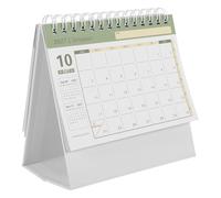 BESPORTBLE Mini Calendrier de Bureau 2026-2027 en Papier, Support Pliable | Pages de Notes Propres, Format de Table Compact, Rappels Quotidiens, pour École, Bureau et Planning