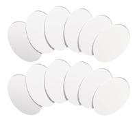 BESPORTBLE Miroirs Muraux en Acrylique Ovales 30 Pcs - Petits Miroirs Décoratifs Autocollants DIY pour Salon Art Mural 3D Décoration Murale Moderne et Facile à Poser