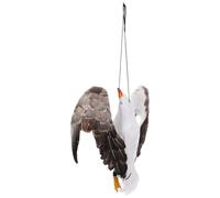 BESPORTBLE Mouette Morte Réaliste Suspendue 46x14 Cm pour Décoration Extérieure Jardin Fête Halloween Plastique Solide Ornement Pratique
