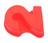 BESPORTBLE Moule à Gâteau en Silicone Rouge pour Anniversaires et Fêtes, Design Précis et Apparence Détaillée, pour Pâtisserie Moderne et Moule à Gâteau Numérique