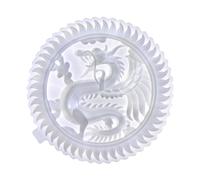BESPORTBLE Moule en Silicone Dragon pour Résine Époxy, Relief Décoratif | Blanc, Surface Lisse Antiadhésive, pour Pigments et Paillettes, Création DIY et Décoration de Porte