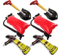 BESPORTBLE Pack De 6 Ballons Extincteur Pompiers Ballons Gonflables En Aluminium Décorations Pour Fête Thème Incendie Anniversaire Garçon Et Filles