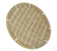 BESPORTBLE Paniers Tissés Plats Plateau À Ustensiles Tamis À Riz Panier Passoire De Lavage De Fruits Et Légumes Panier À Pain De 22 Cm Conteneurs De Stockage De Ferme pour La Nourriture