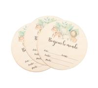BESPORTBLE Panneaux D’annonce de Naissance Bébé en Bois Rond 10 Cm, Lot de 3, Motifs Animaux Cartoon Colorés, Décoration Murale Créative pour Chambre de -né, Accessoire Photo Bébé
