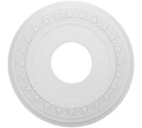 BESPORTBLE plaque de fixation pour luminaire plaque de recouvrement pour plafonnier rosace de plafond 12 pouces ronde PU blanche pour suspension de lampe et décoration murale