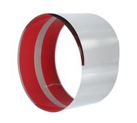 BESPORTBLE Plaque de Protection de Porte en Acier Inoxydable Plinthe Métallique Finition Brossée Argenté Auto-adhésive pour Portes D'entrée
