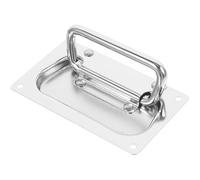 BESPORTBLE Poignée Encastrée pour Boîte à Outils, Acier Inoxydable Argenté | Installation Facile, Prise Confortable et Surface Lisse, Style Minimaliste pour Conteneur, Placards, Coffres