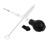 BESPORTBLE Poire à Jus la Cuisine Injecteur de Viande Pratique en Acier Inoxydable Silicone, Outil Cuisine Compact pour Barbecue et Marinade de Steak ou Viande