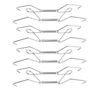 BESPORTBLE Porte-assiettes Décoratifs Lot de 4 Support Mural en Acier Inoxydable à Ressort pour Assiettes Décoratives, Cadres Photo et Espaces Compacts