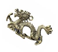 BESPORTBLE Porte-clés en Laiton Pendentif Dragon Vintage, Pendentif Chinois de Dragon, Décoratif, pour Clés et Paquet, Style Créatif et Simple