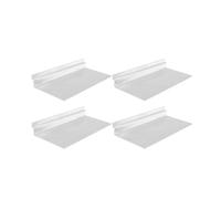 BESPORTBLE Présentoirs À Chaussures Muraux Transparentes 4 Pièces Étagères À Lattes Pour Supermarché Et Boutique Rangement Facile 9.84X4.72X1.38In