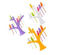 BESPORTBLE Pylônes en Plastique Créative et Réutilisable pour Fêtes et Anniversaires Piques à Fruits D'oiseau Décoration de Gâteau Lot de 3