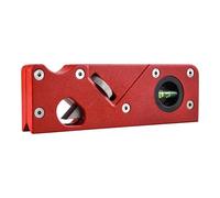 BESPORTBLE Rabot de Finition Plan d'Angle Raboteuse Manuelle à Biseau Rouge en Alliage d'Aluminium et ABS pour Outils Bois et Travaux de Modelage Professionnel