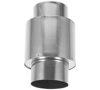 BESPORTBLE Raccord de Ventilation Dispositif Anti-refoulement Sécurisé en Acier Inoxydable Argenté et Accessoires de Ventilation pour Chauffe-eau à Gaz et Conduit de Cheminée