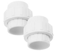 BESPORTBLE Raccord Piscine 50mm en Plastique Pvc Joint Epdm, Union à Douille Glissante Flexible, pour Plomberie Piscine et Projets Intérieurs, Lot de 2 Pièces