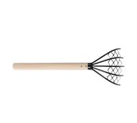 BESPORTBLE Râteau à Griffes avec Manche en Bois Blanc en Acier au Carbone Outil Pêche aux Palourdes et Huîtres Lors Récolte en Bord de Mer