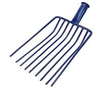 BESPORTBLE Râteau à Pierres en Acier à Neuf Dents Pelle à Charbon pour Cheminée, Outil de Jardin Multifonction pour Jardinage et Terrasse, Améliore L'efficacité