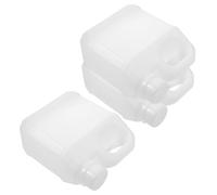 BESPORTBLE Récipients à liquides 3 Pièces Bouteilles Vides en Plastique Blanc 1L Étanches Réutilisables pour Eau Huile Produits Chimiques Maison et Travaux de Terrain
