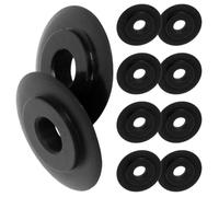 BESPORTBLE Roues de Rechange Faciles à Transporter pour Coupe-tube 8pcs en Acier Allié Noir, Design Ultra-fin Outil Plomberie Manuel Adaptées pour Cuivre et Laiton